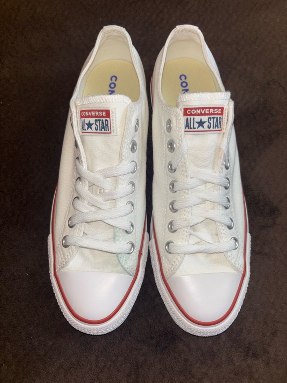 Converse Chuck Taylor All Star Ox Optical White Low Top Sneakers 10.5W 8.5M - Picture 6 of 11